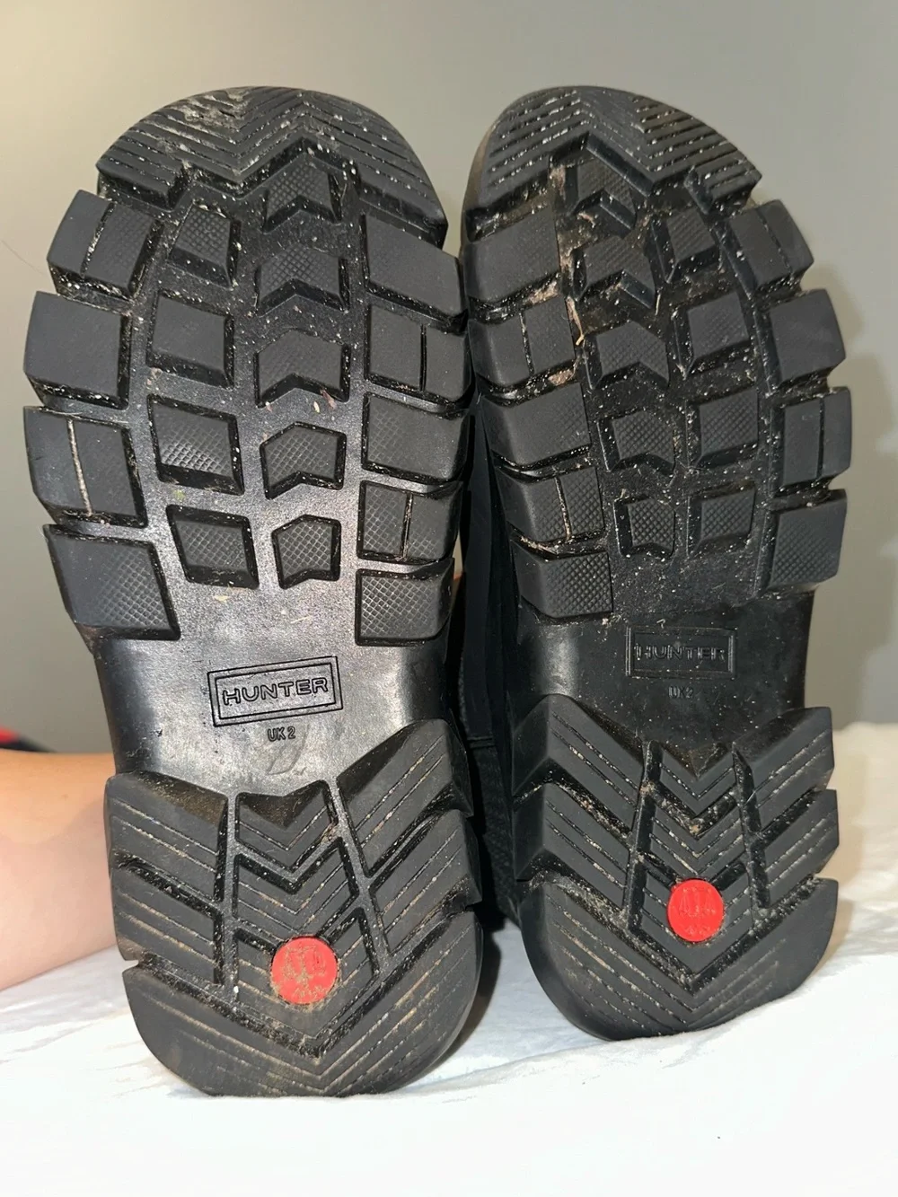Hunter Kids Black Winter Snow Boots with Fleece Cuff